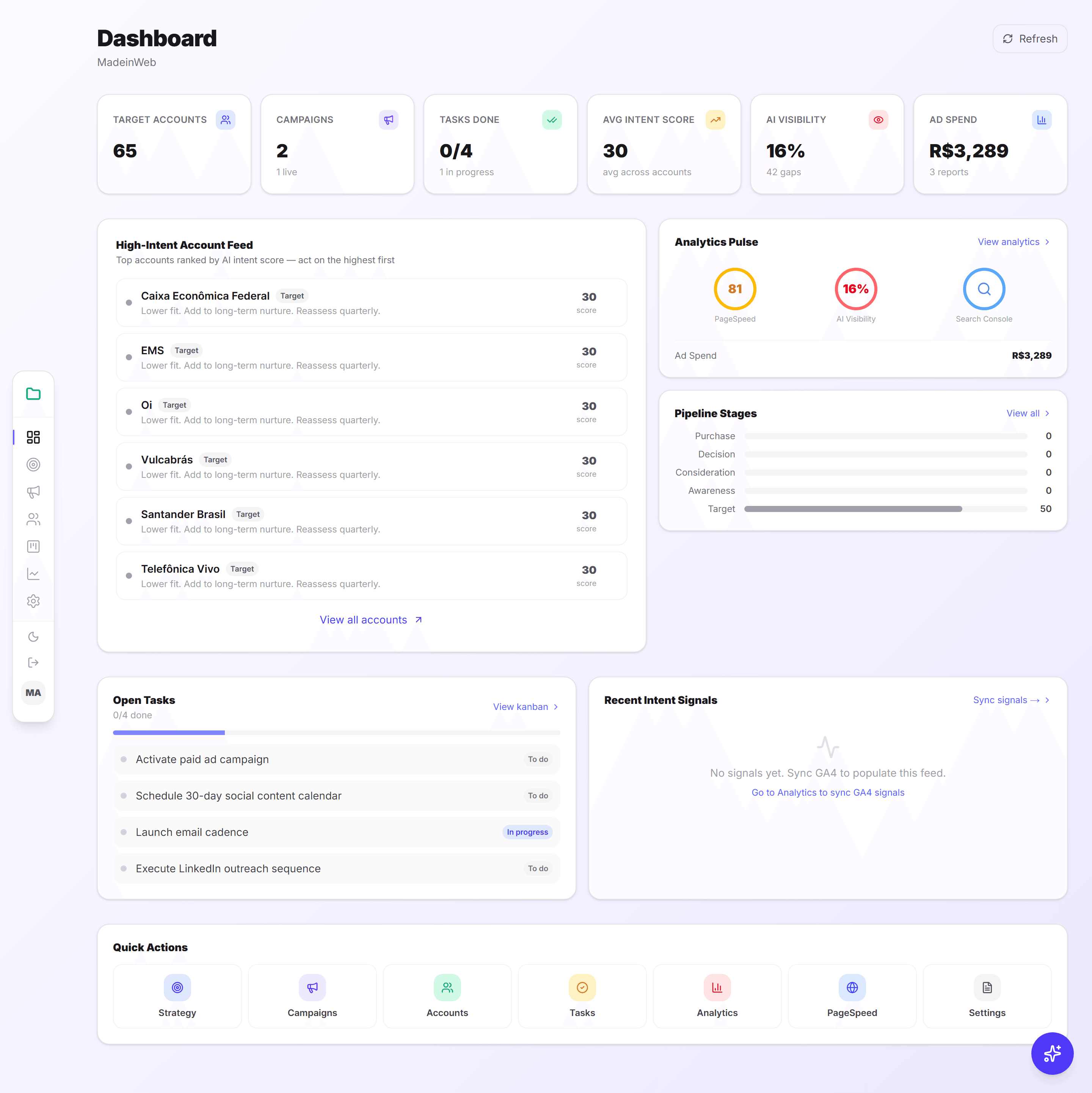 Centro de comando em tempo real