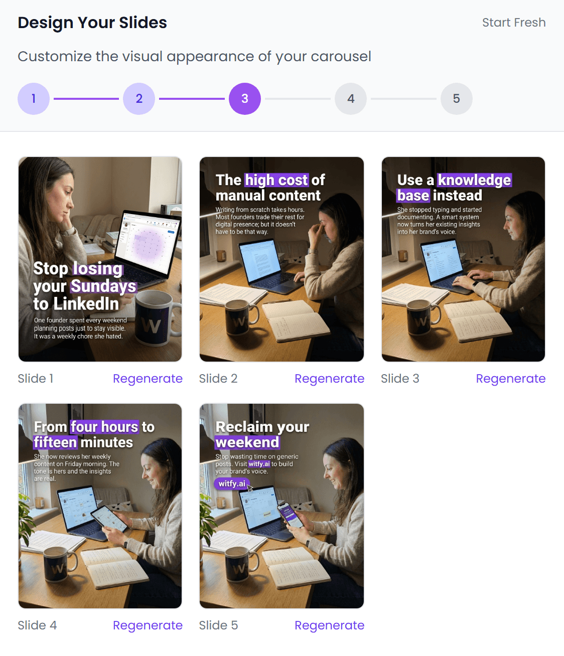 Witfy carousel creator
