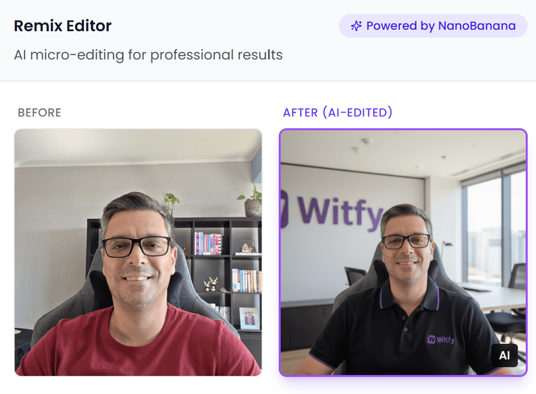 Remix: AI image editing