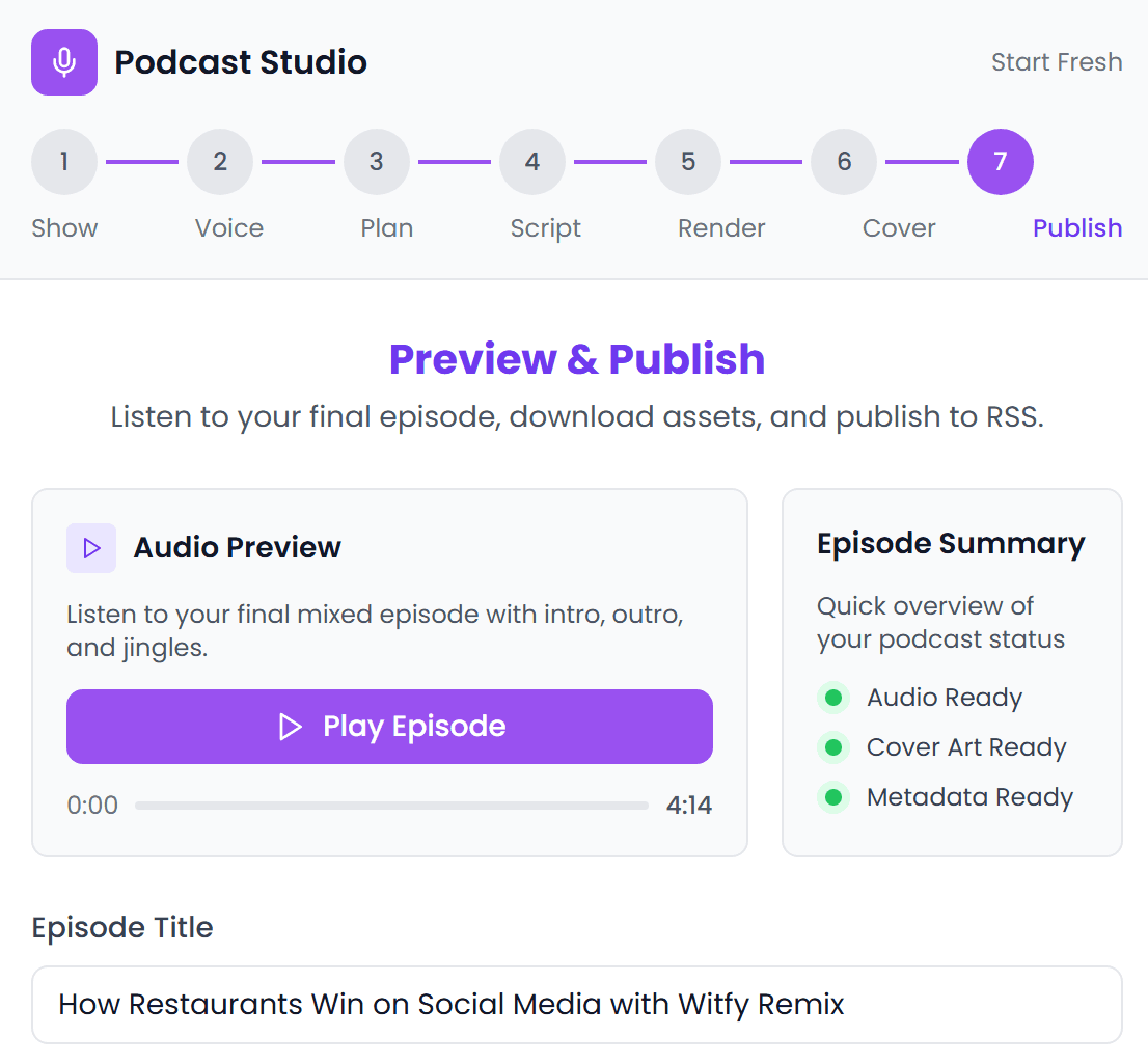 Podcast Studio