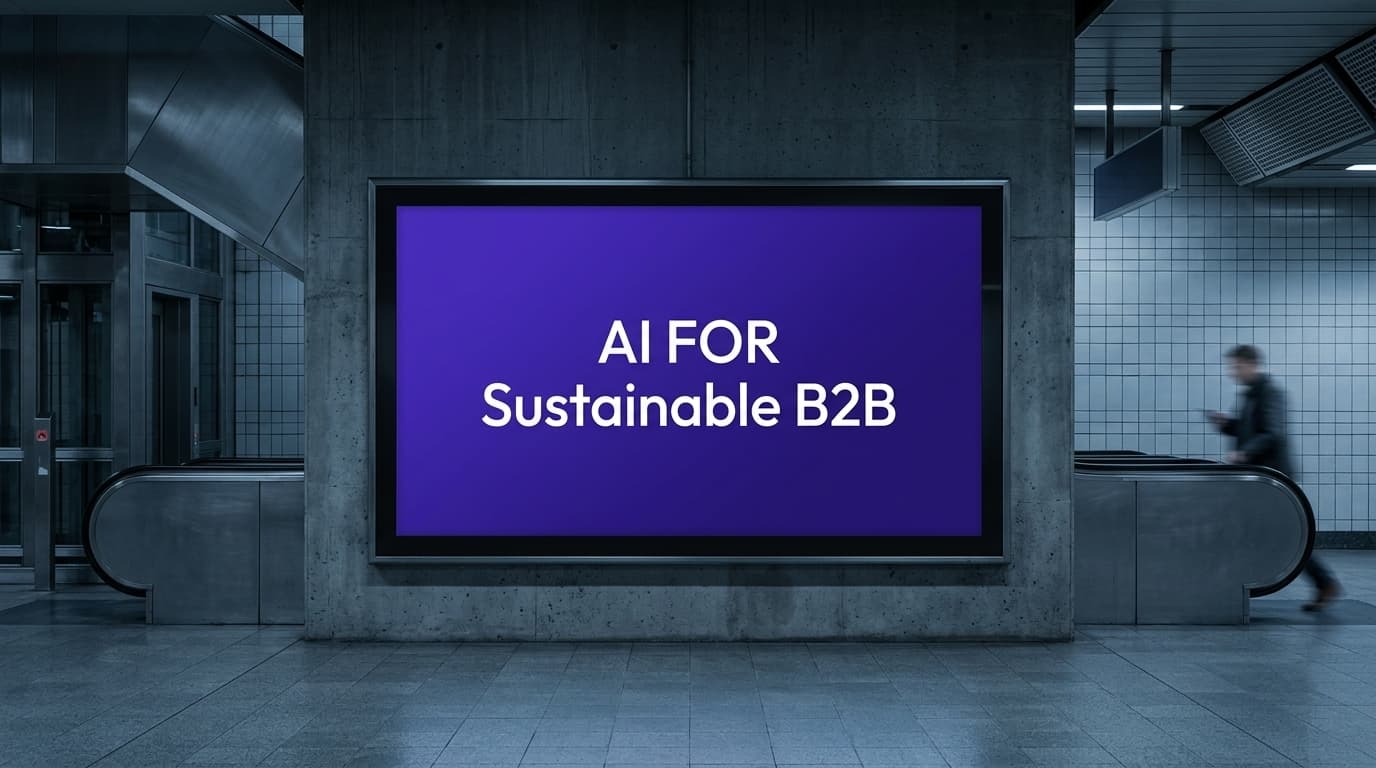 Aproveitar a IA para o marketing B2B sustentável em 2026